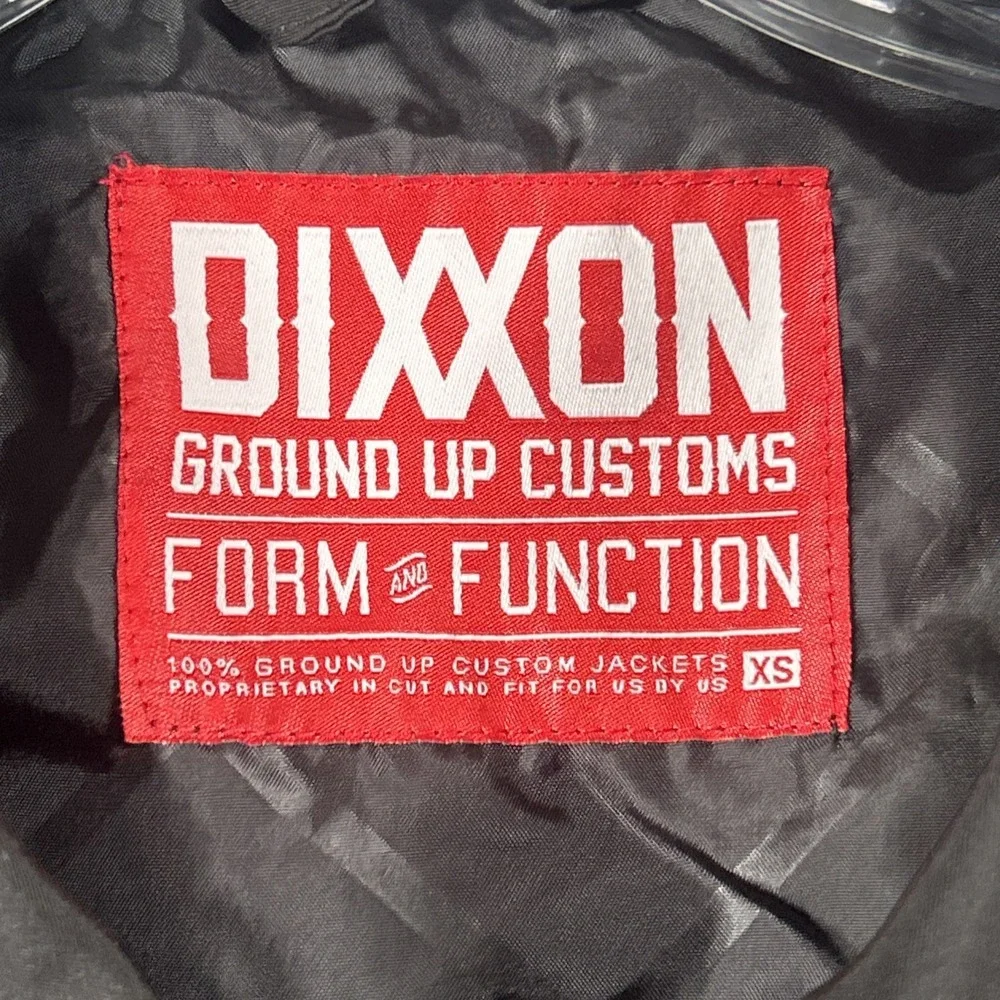 Dixxon Ground Up Customs Mens XS Black Snap Windbreaker Work Jacket